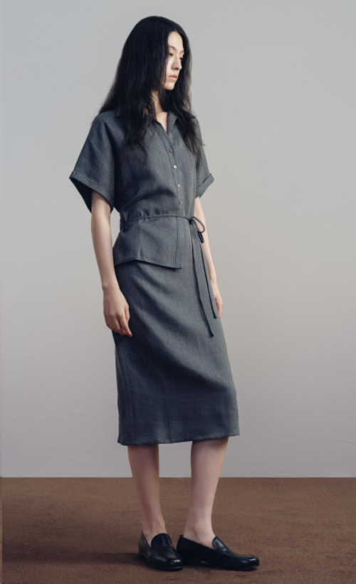 Sage Linen Dress