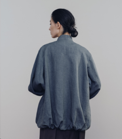 Sage Linen Harrington Jacket