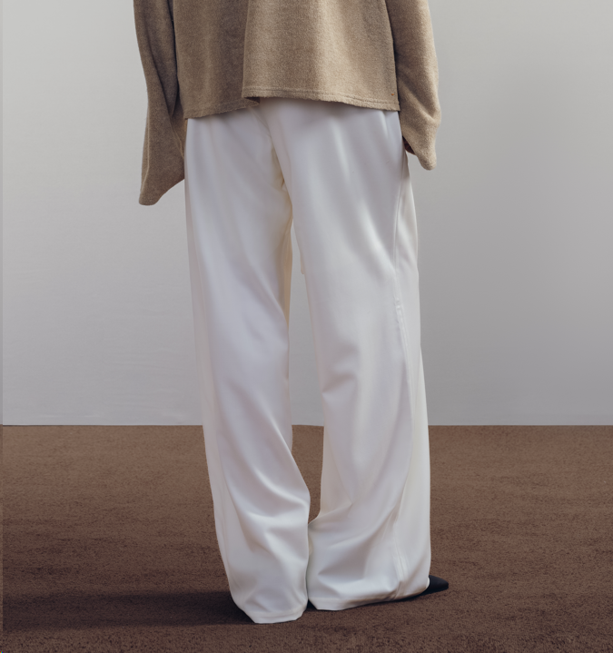 Ivory Drawstring Pants