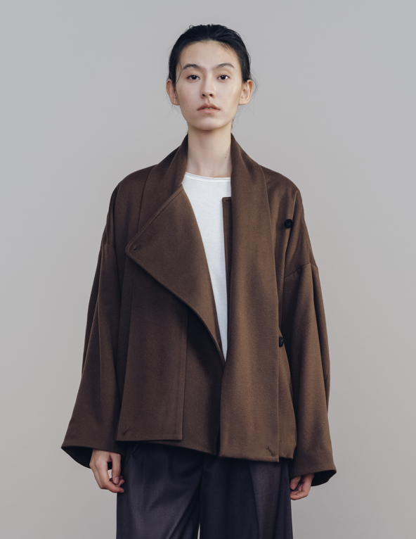 Umber Cashmere Scarf Jacket