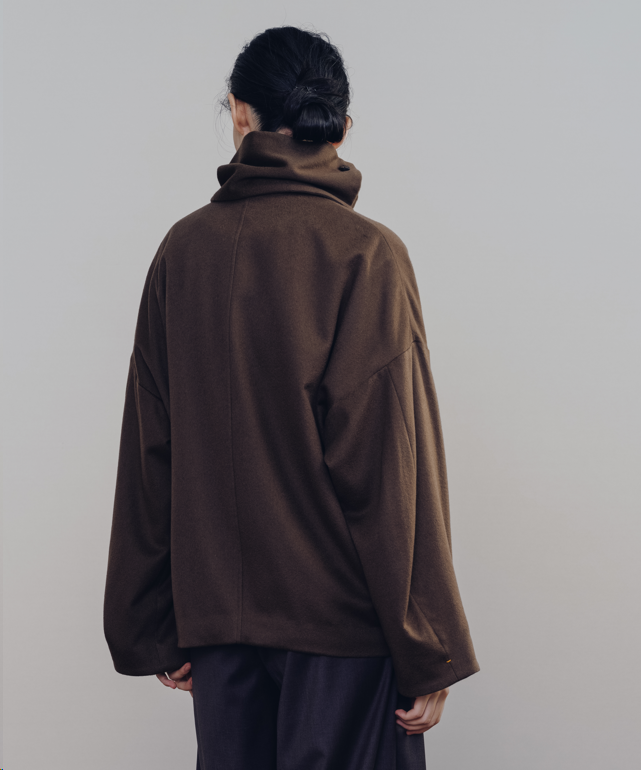 Umber Cashmere Scarf Jacket