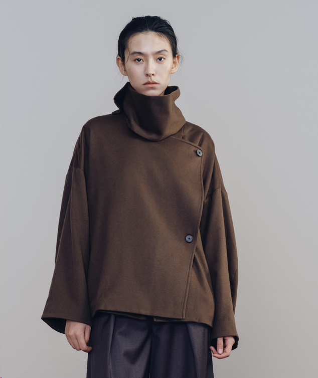 Umber Cashmere Scarf Jacket