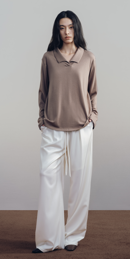 Ivory Drawstring Pants