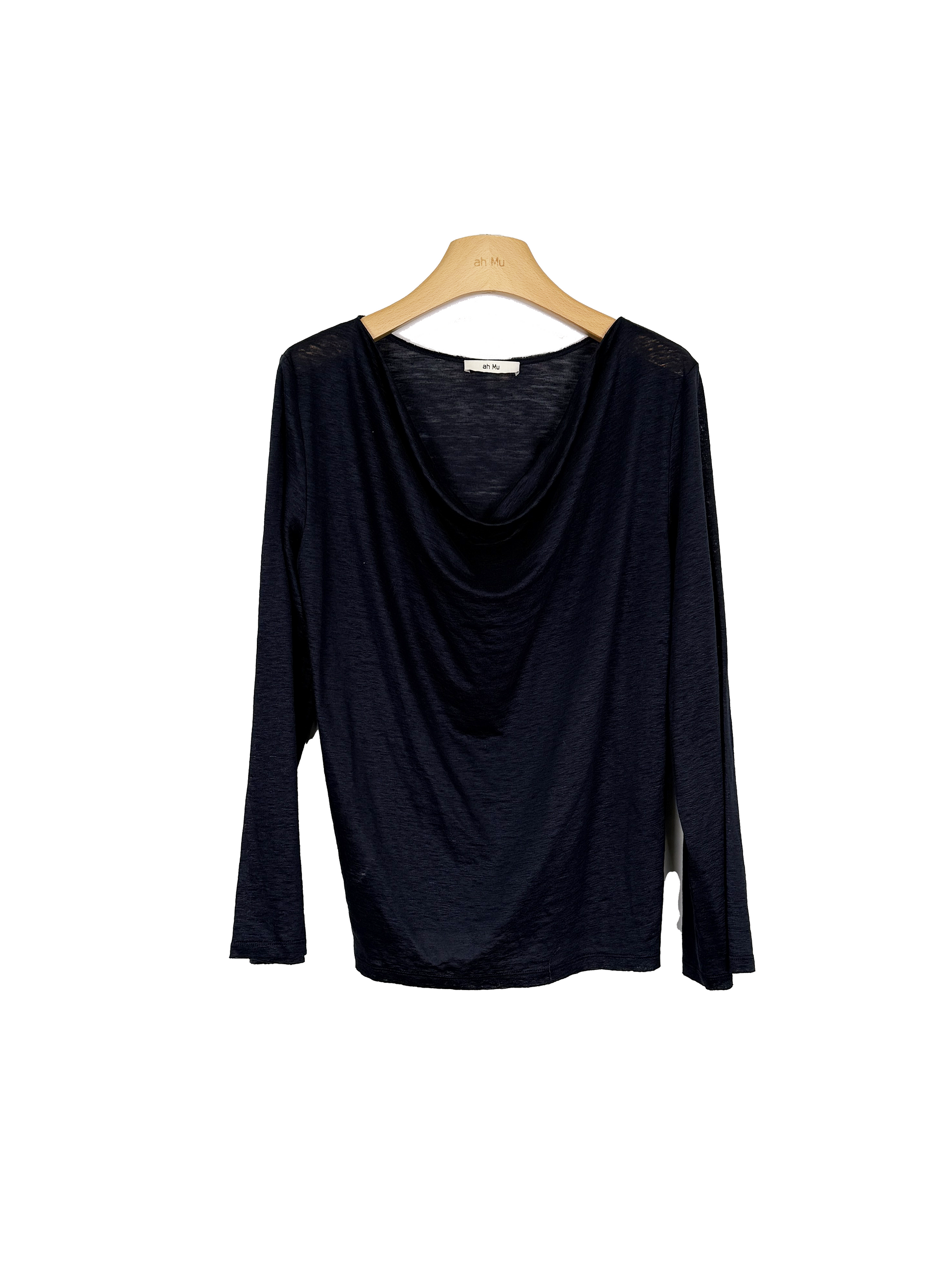 Navy Linen Blouse