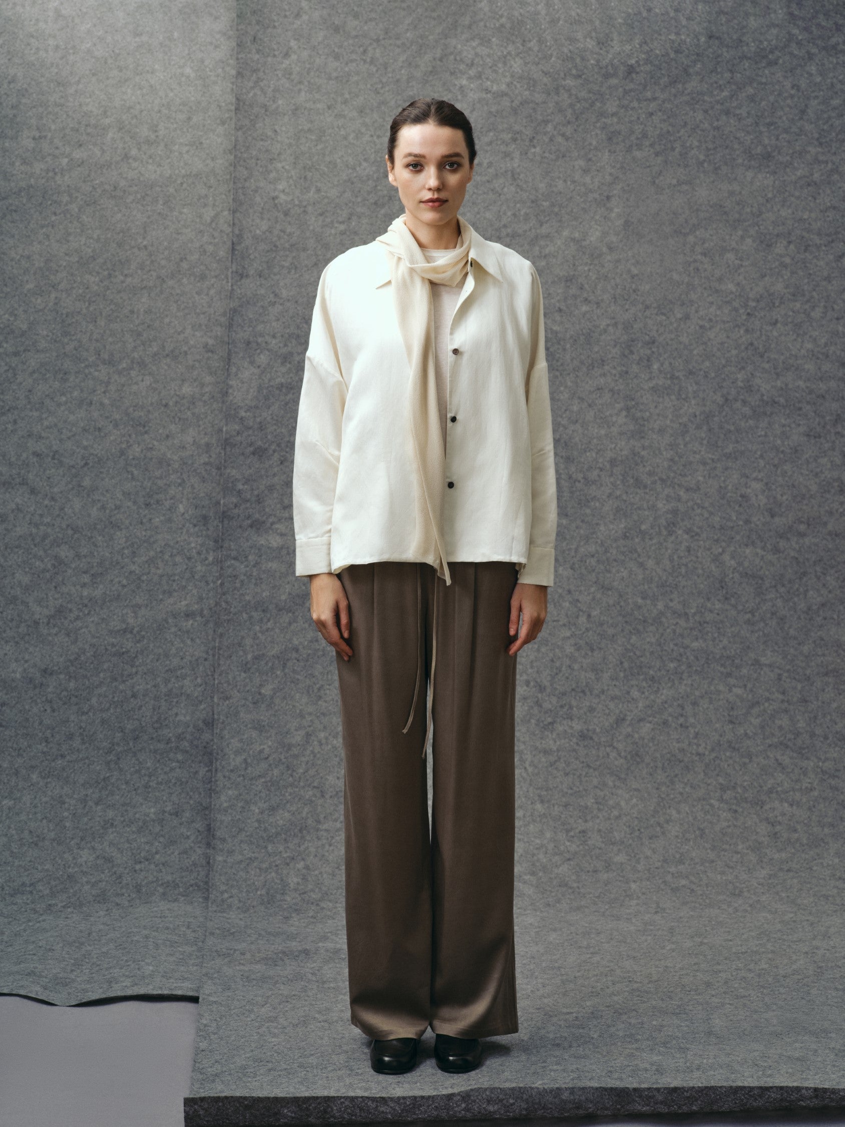 Mist White Shirt Jacket