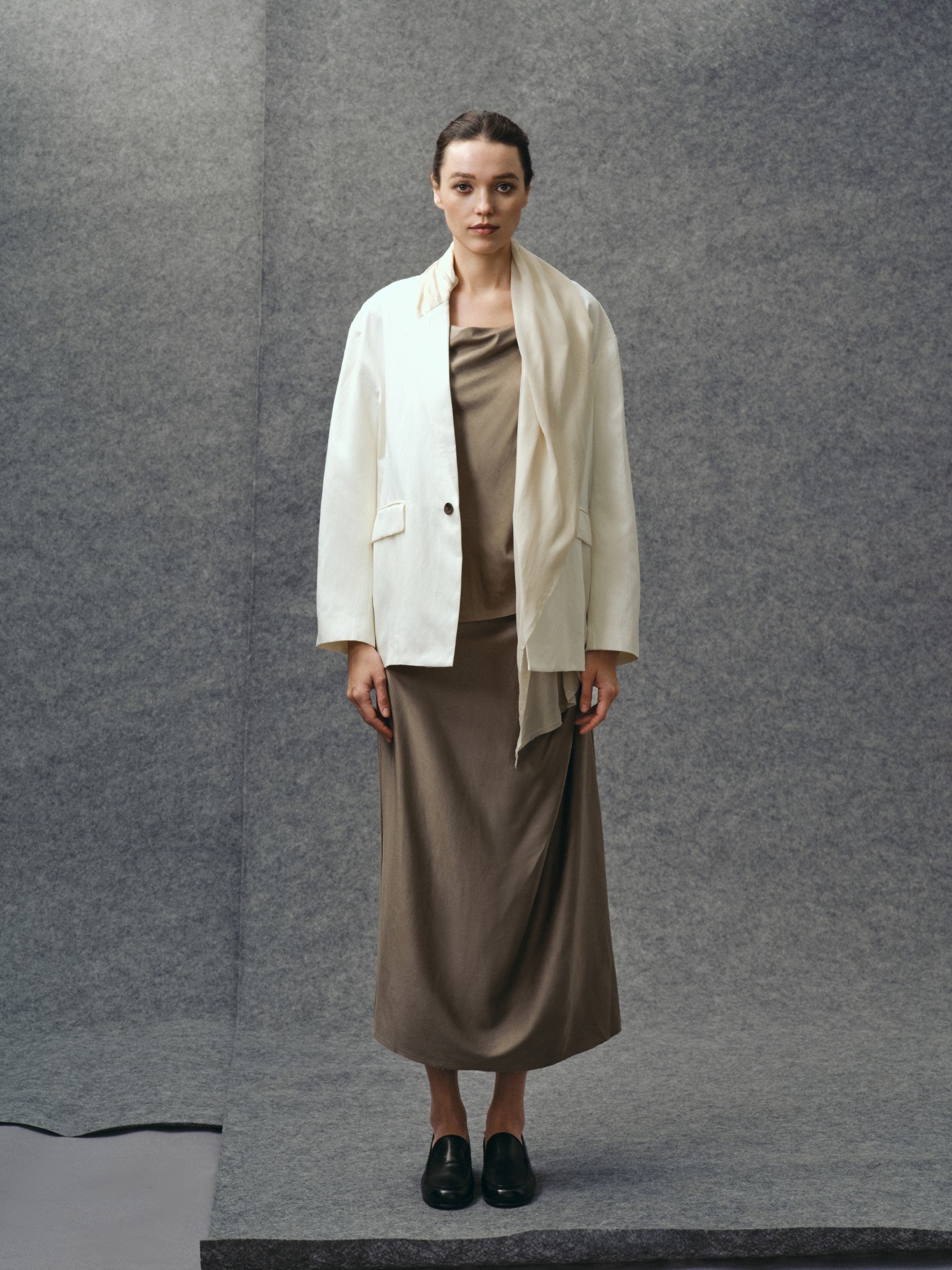 Mist White Blazer