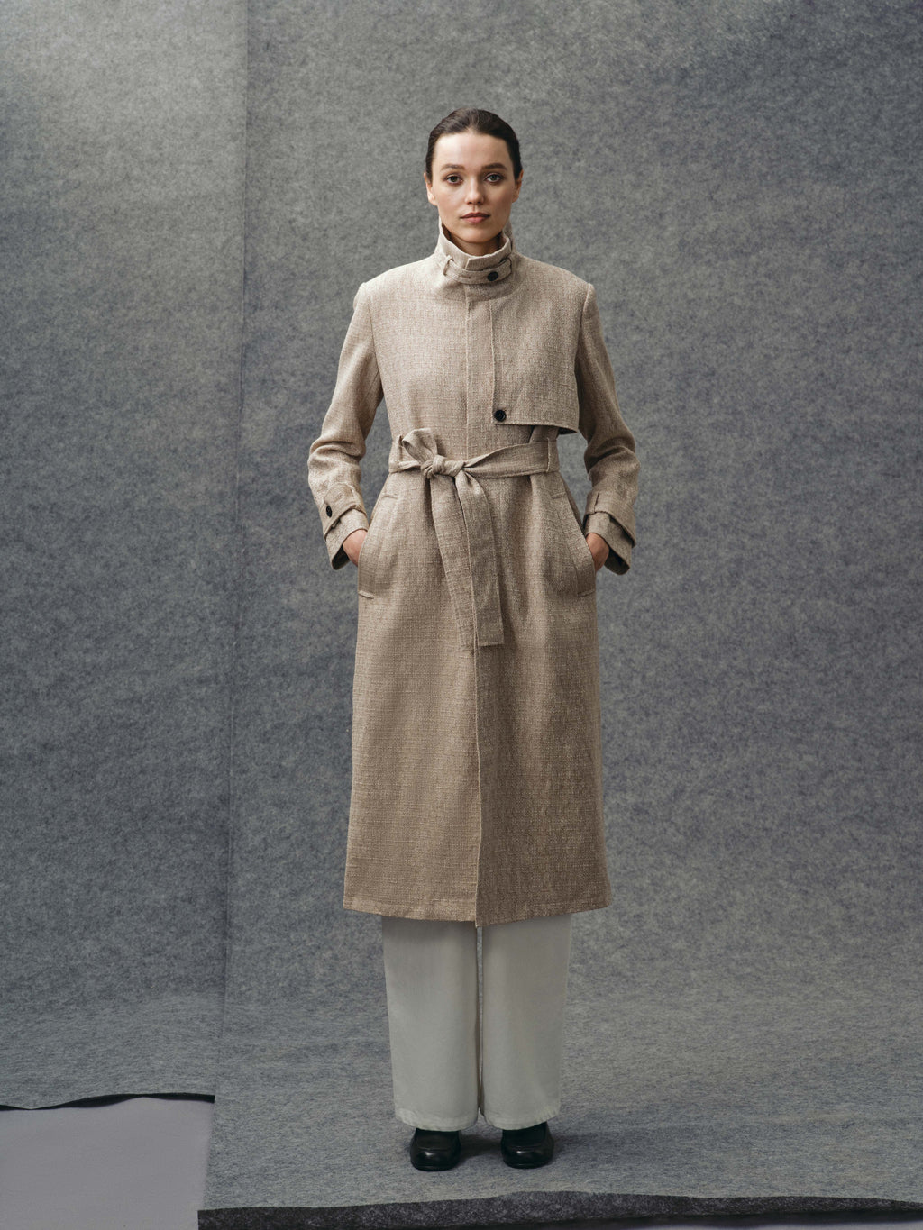 Ecru Trench Coat