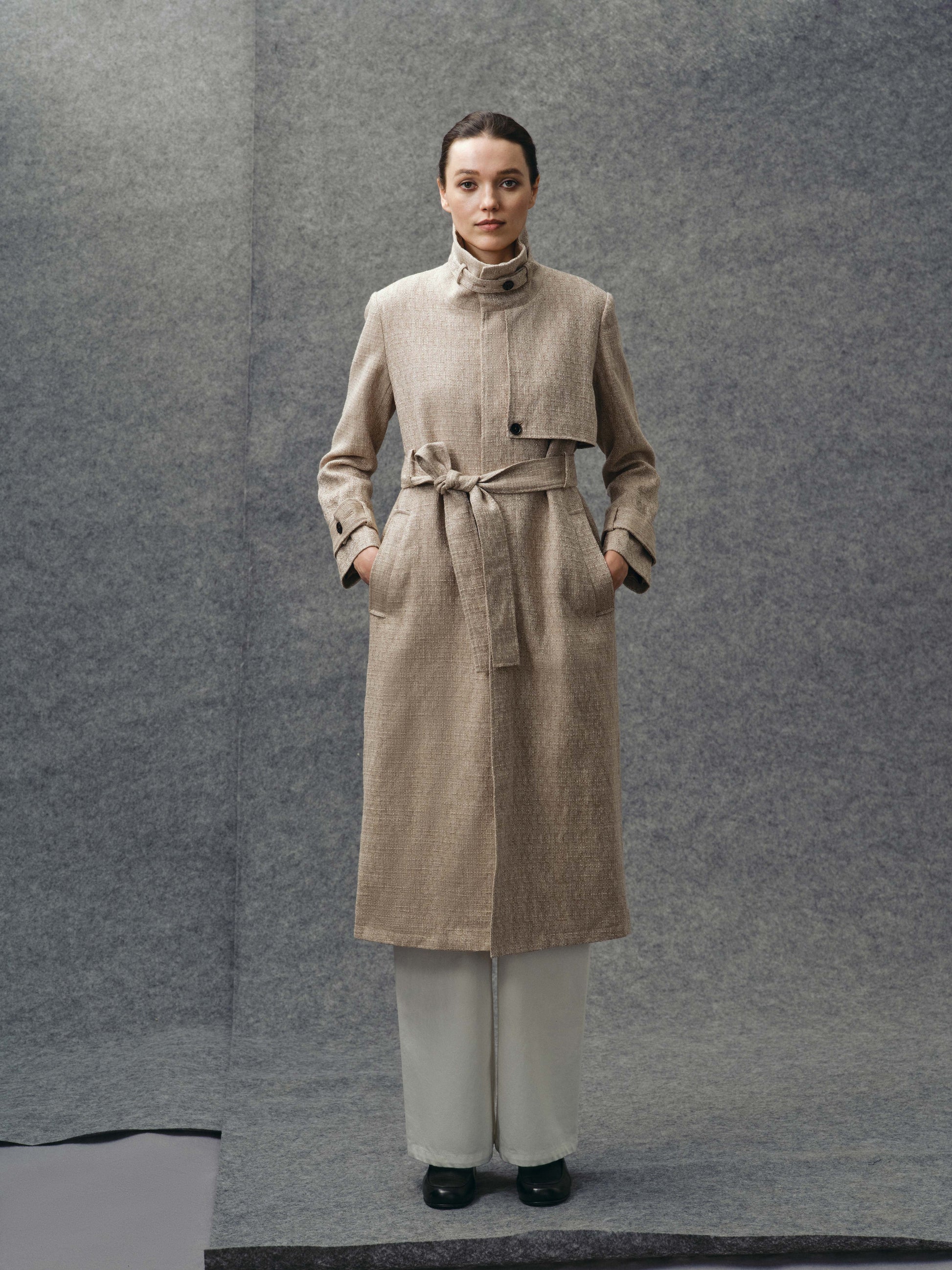 Ecru Trench Coat