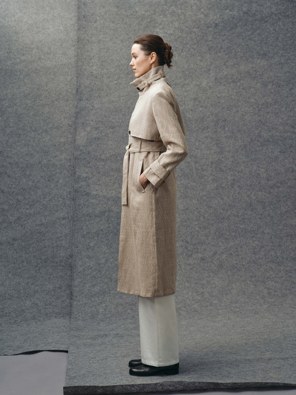Ecru Trench Coat