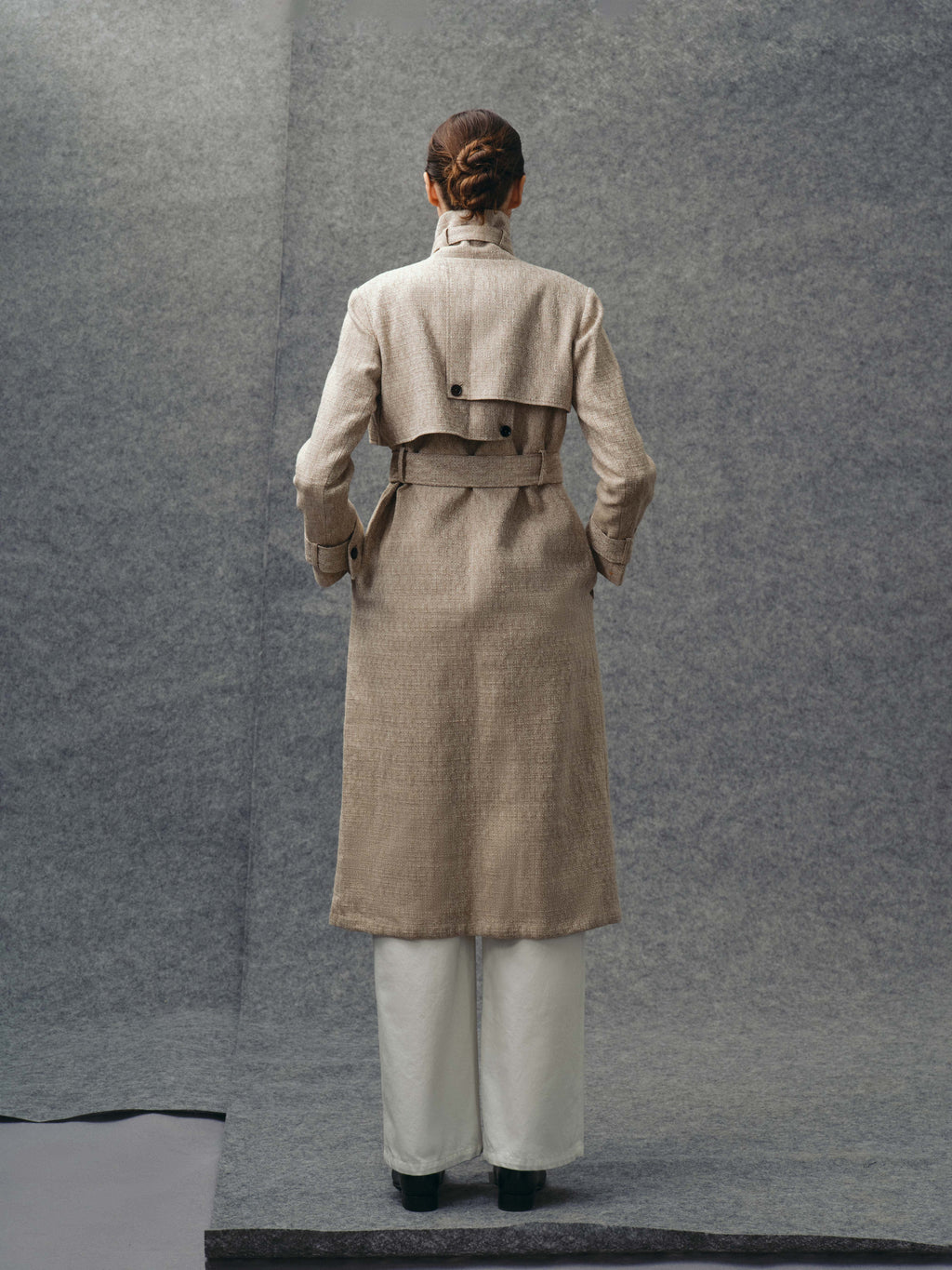 Ecru Trench Coat