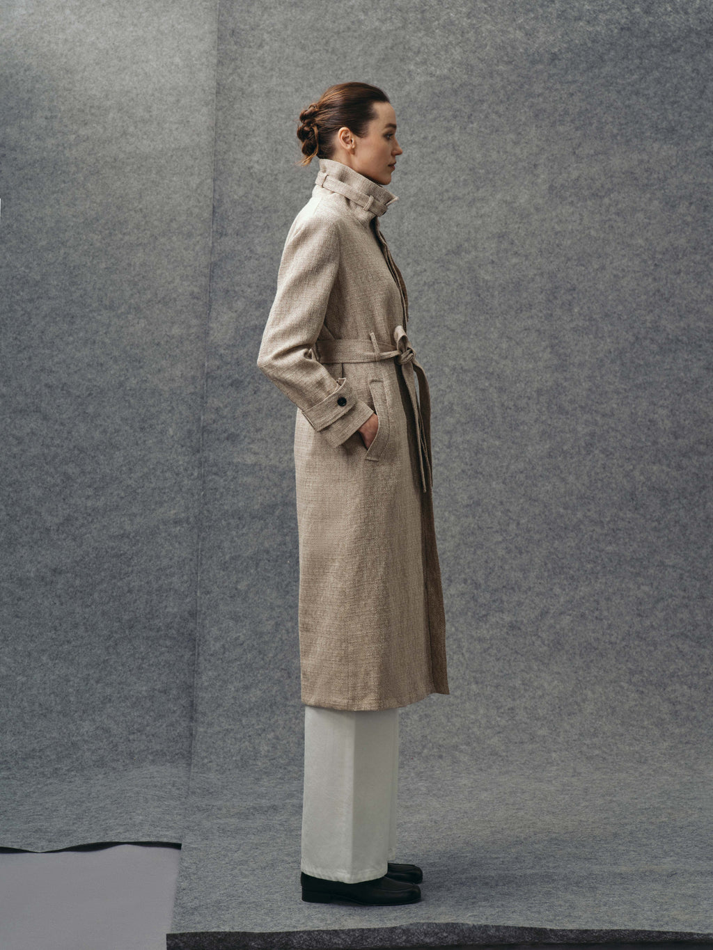 Ecru Trench Coat