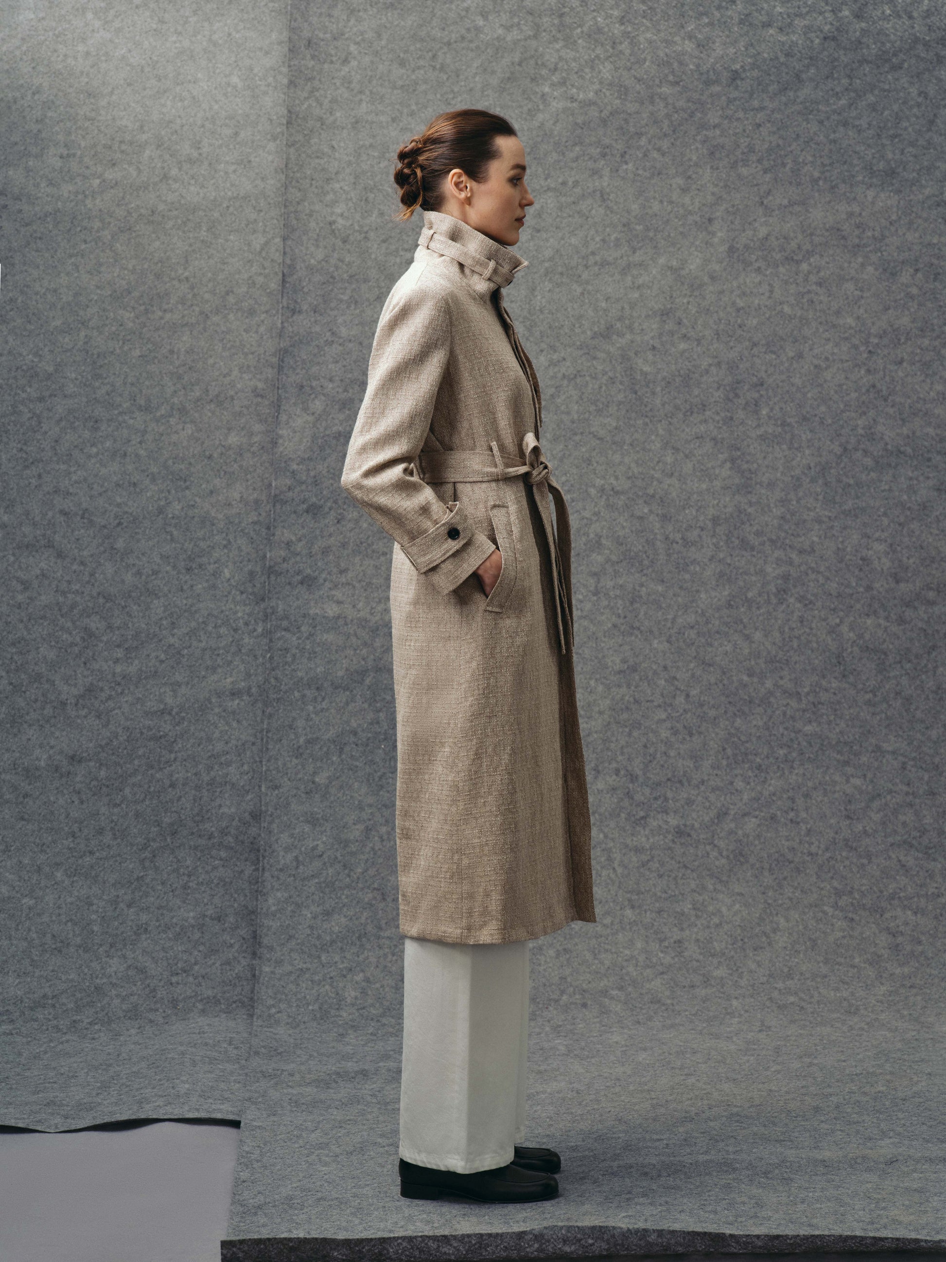 Ecru Trench Coat
