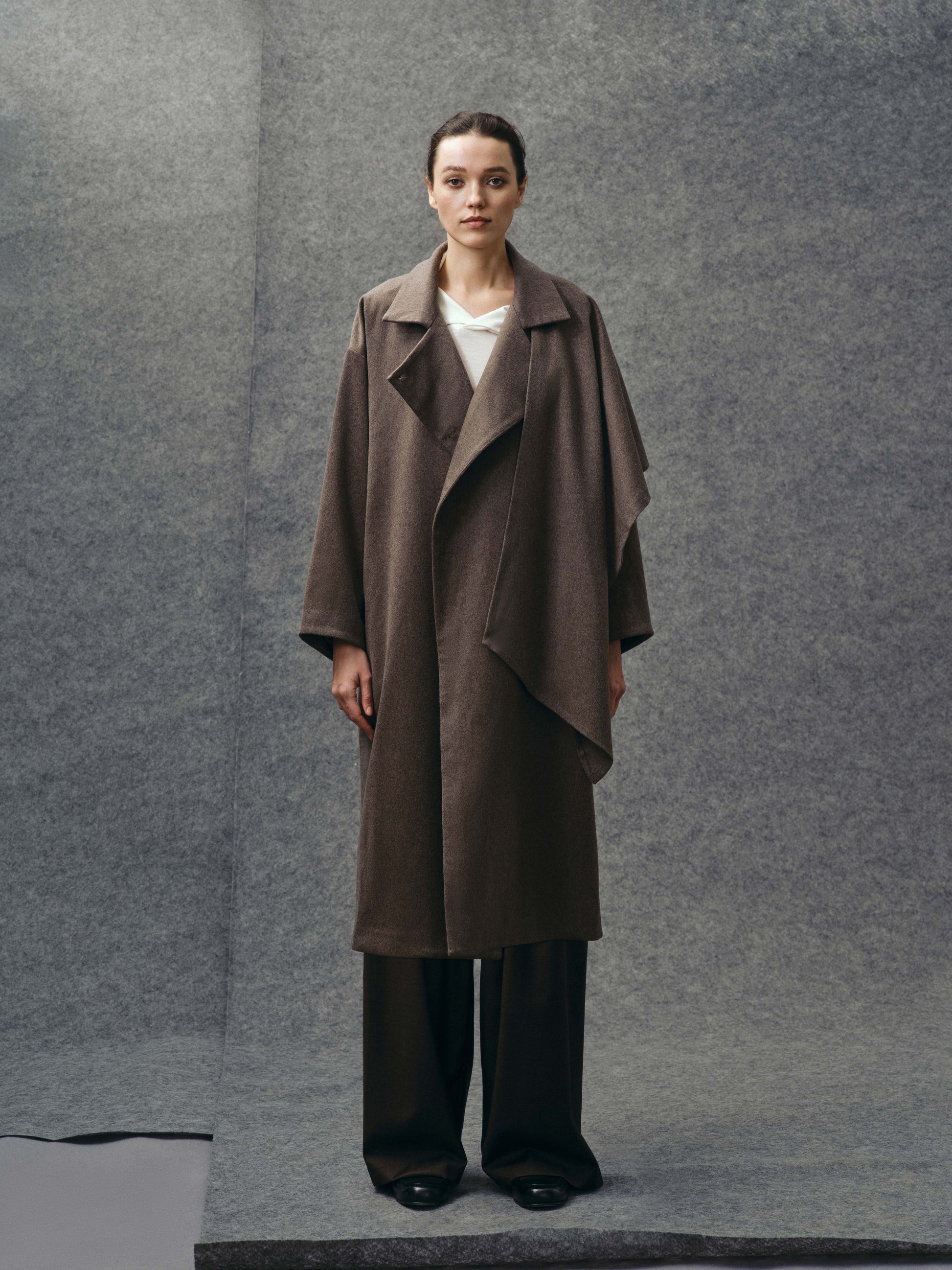 Sherwood Wool Scarf Coat