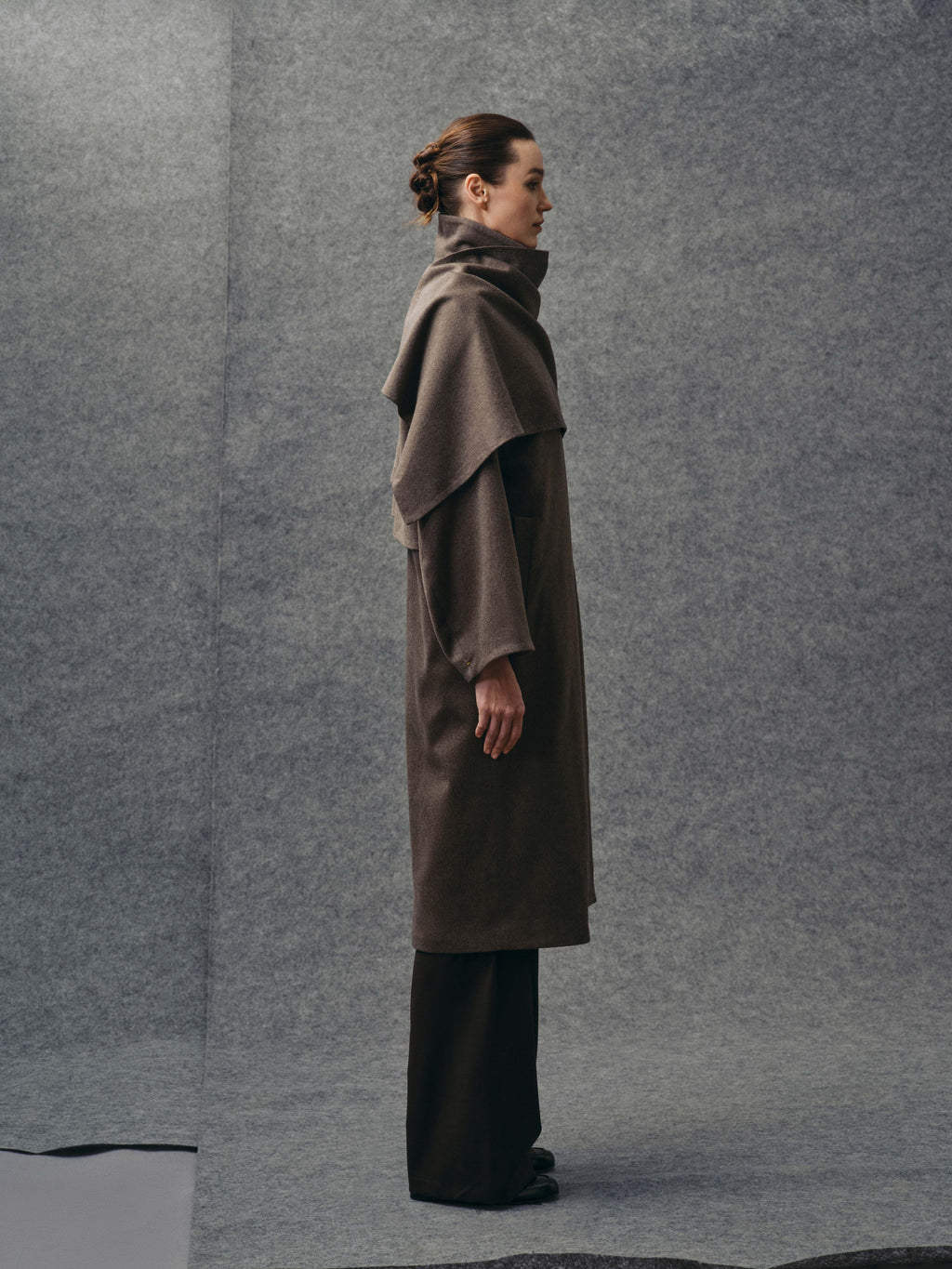 Sherwood Wool Scarf Coat