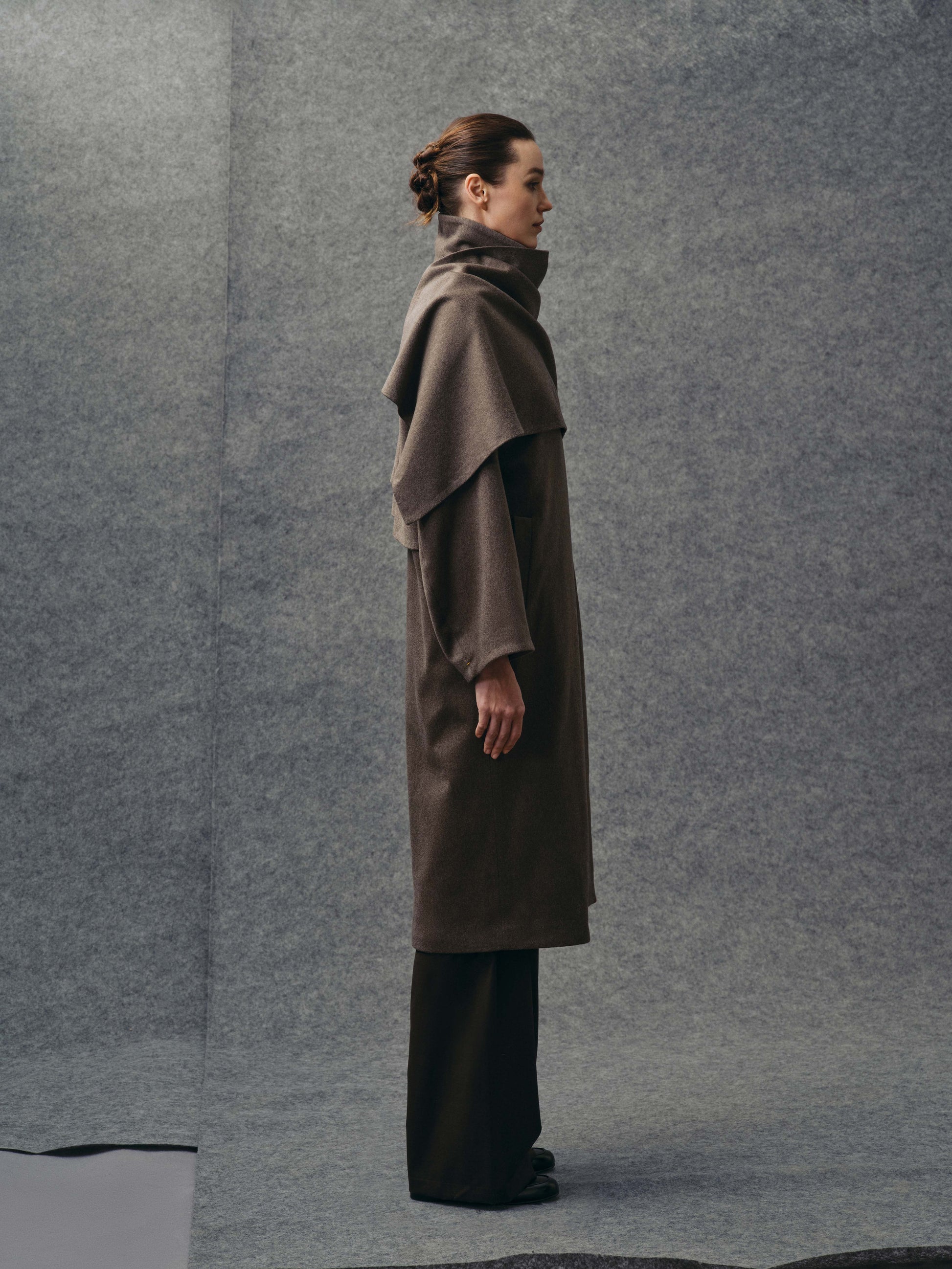 Sherwood Wool Scarf Coat