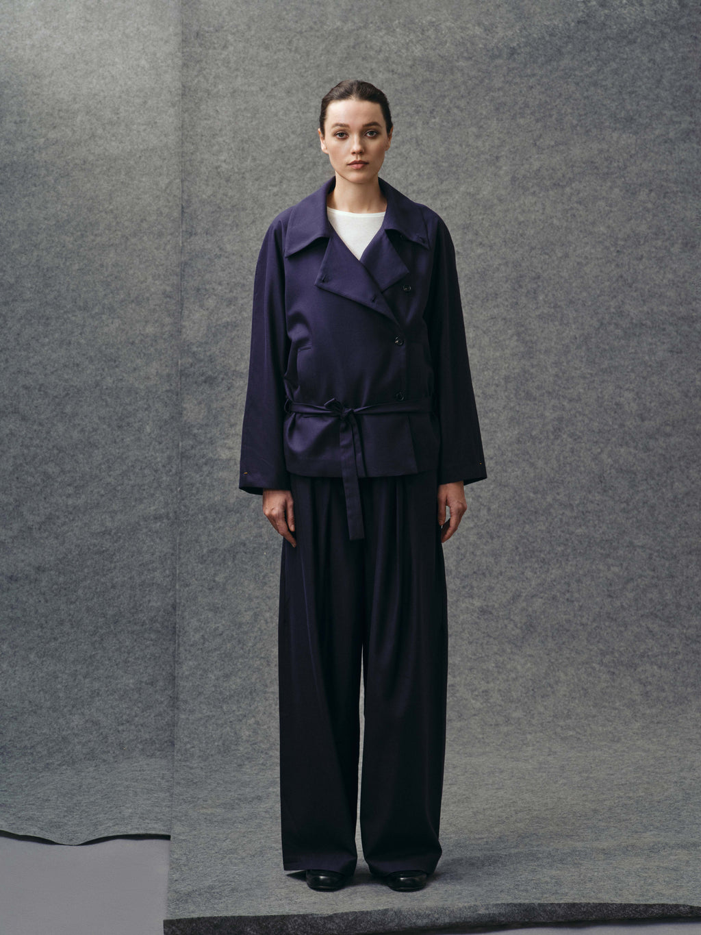 Twilight Blue Trench Jacket