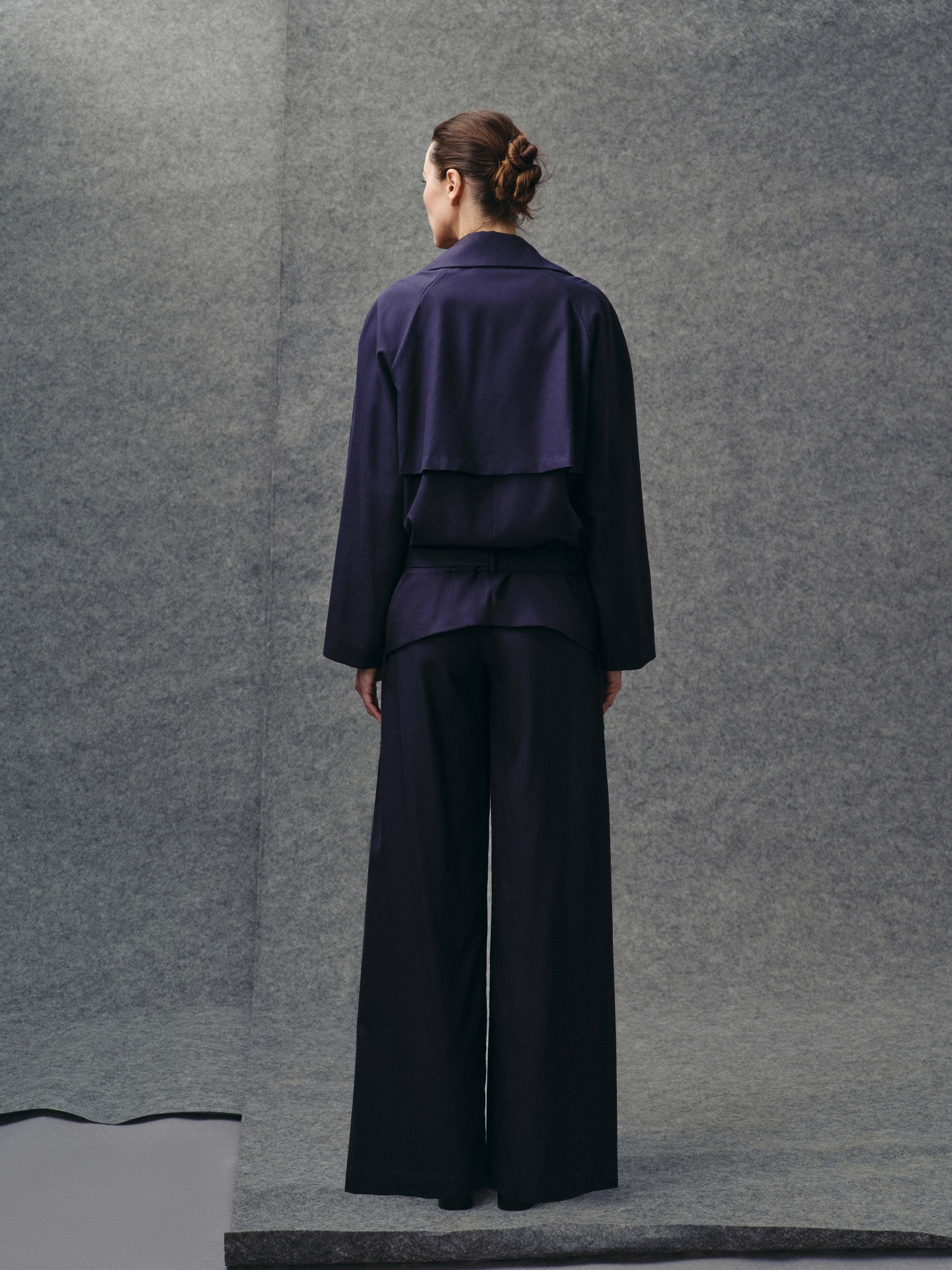 Twilight Blue Trench Jacket