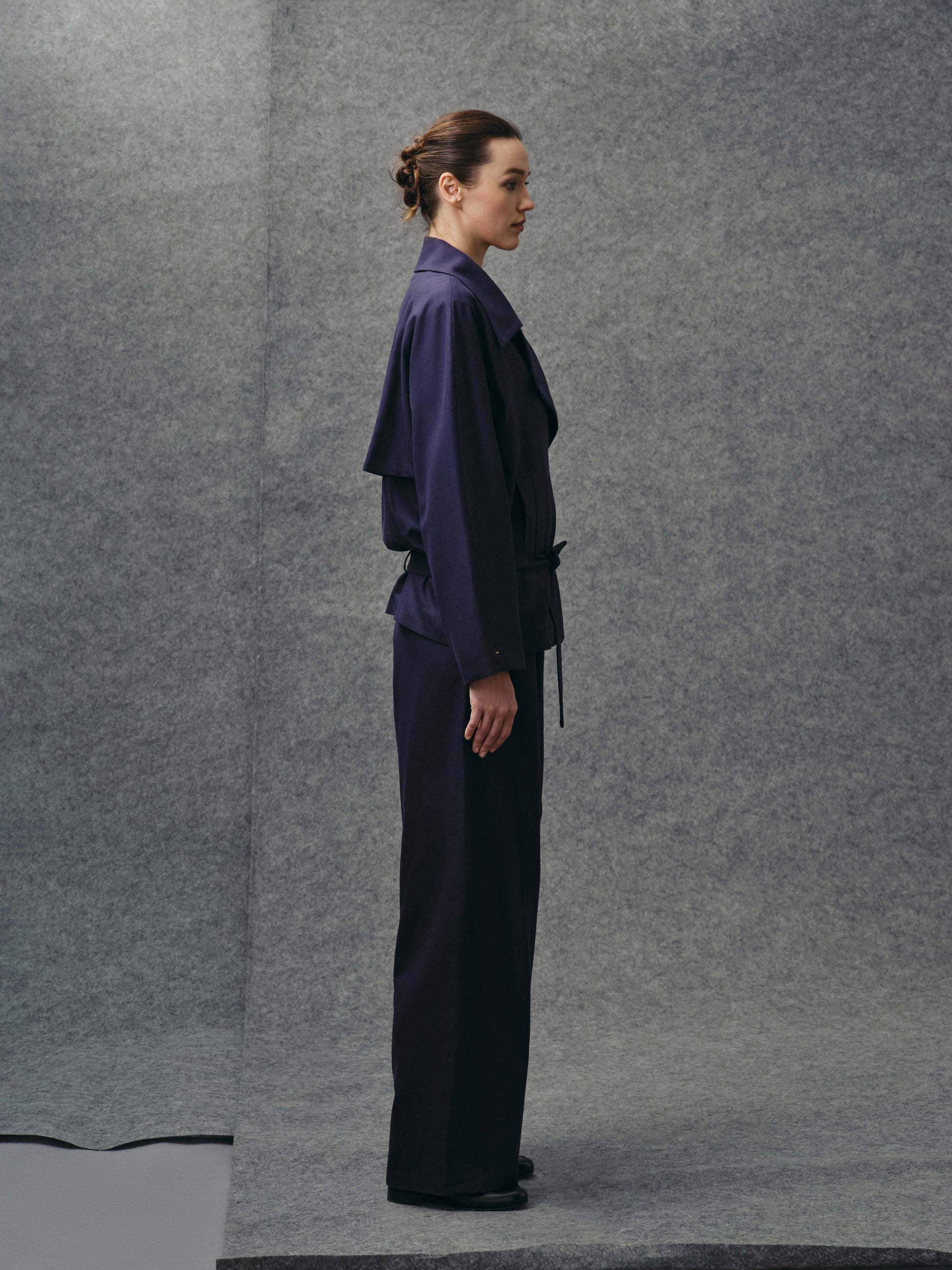 Twilight Blue Trench Jacket