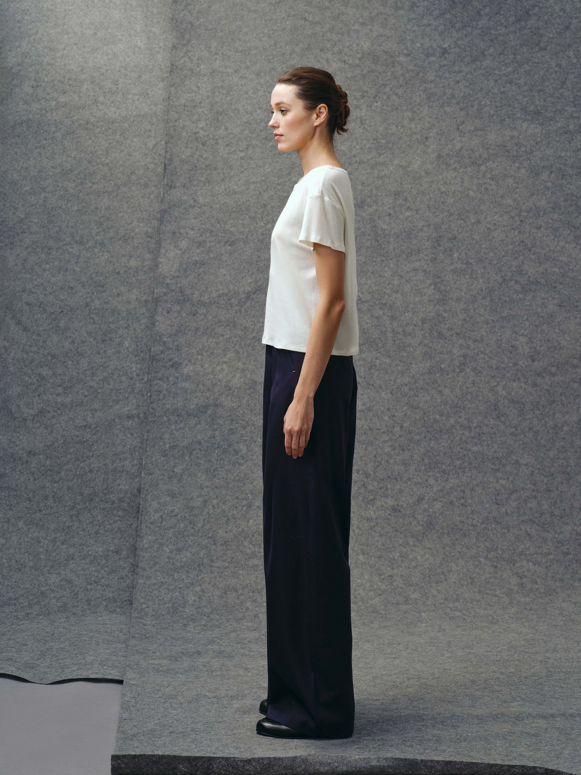 White Raw Edge Tee