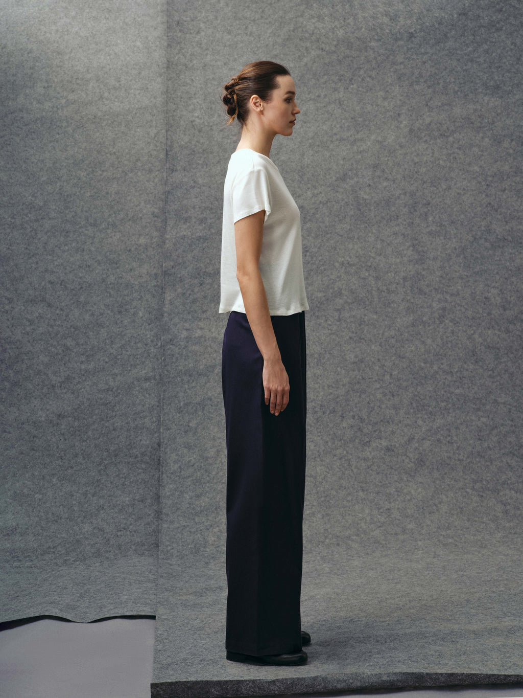 White Raw Edge Tee