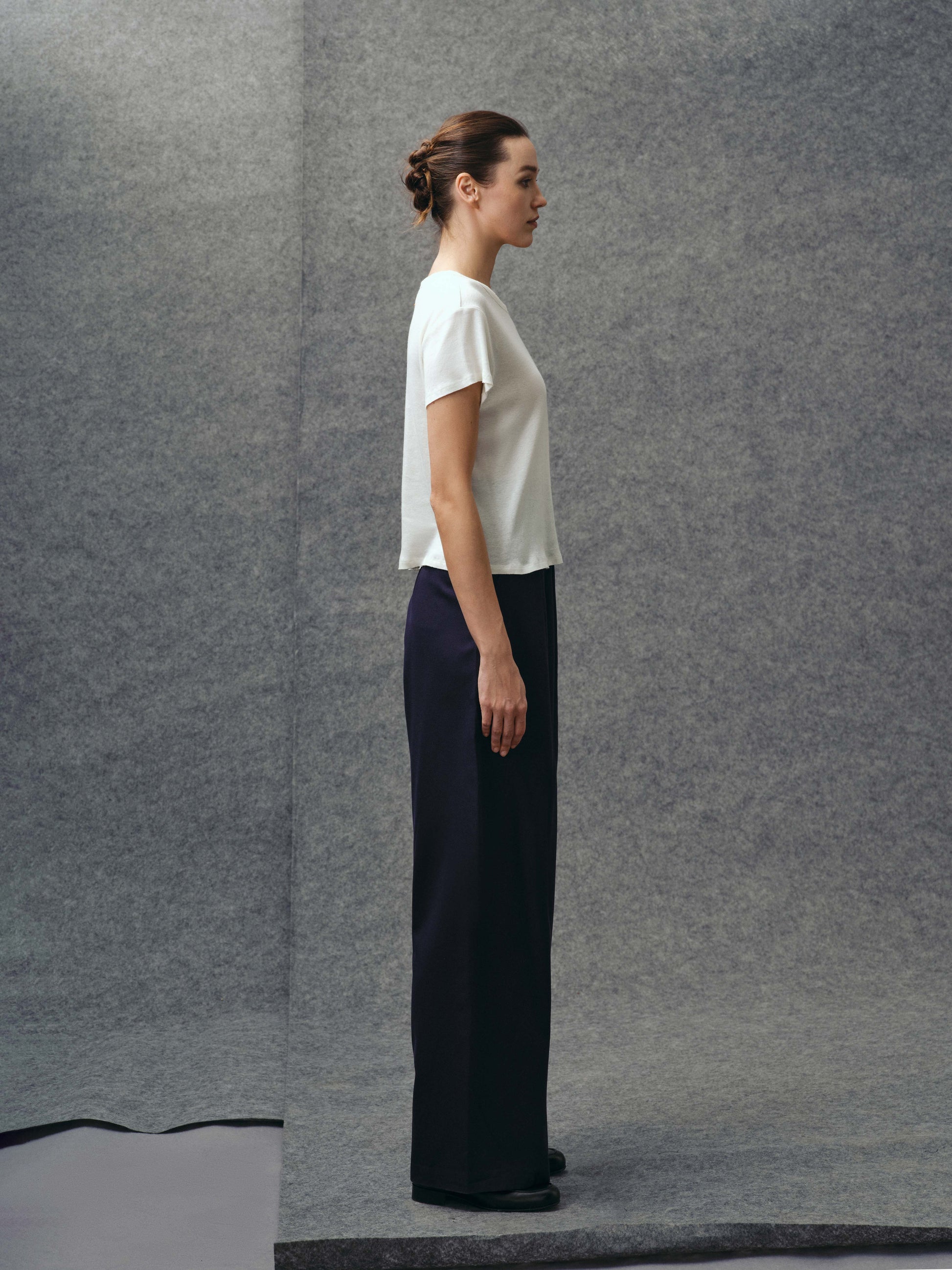 White Raw Edge Tee