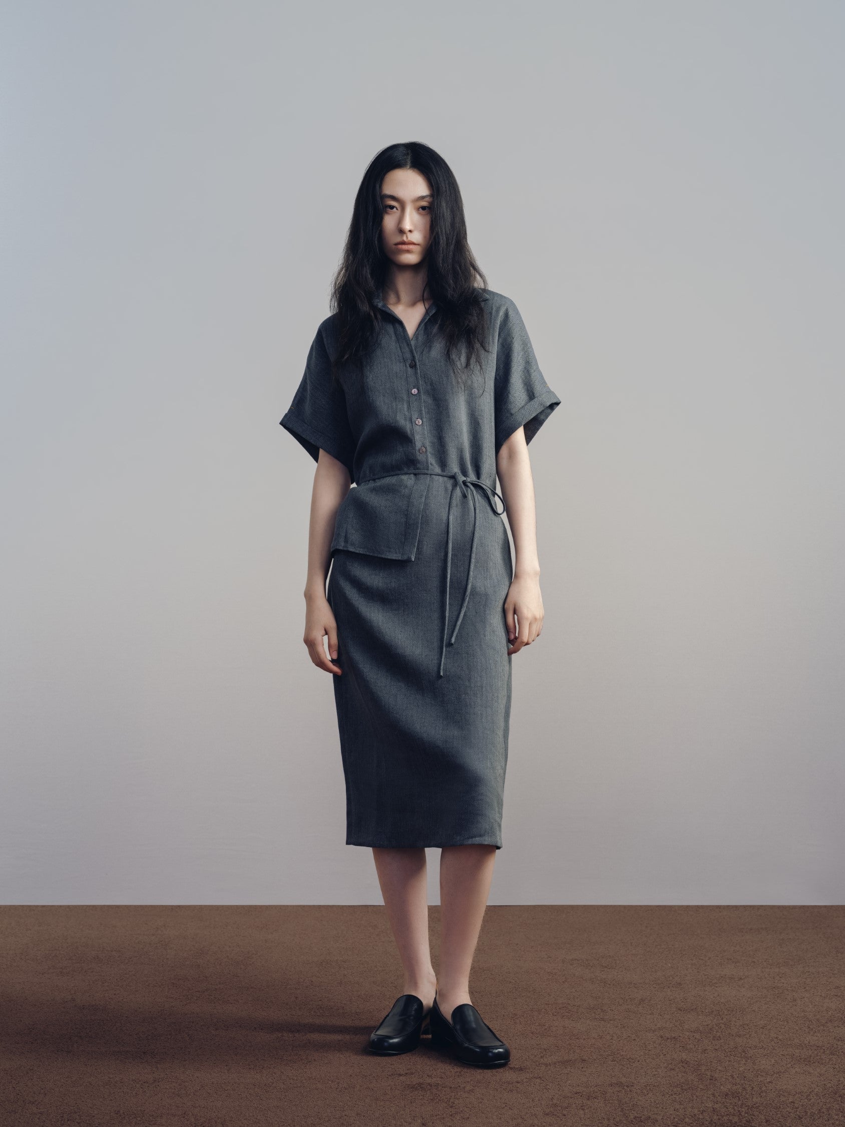 Sage Linen Dress