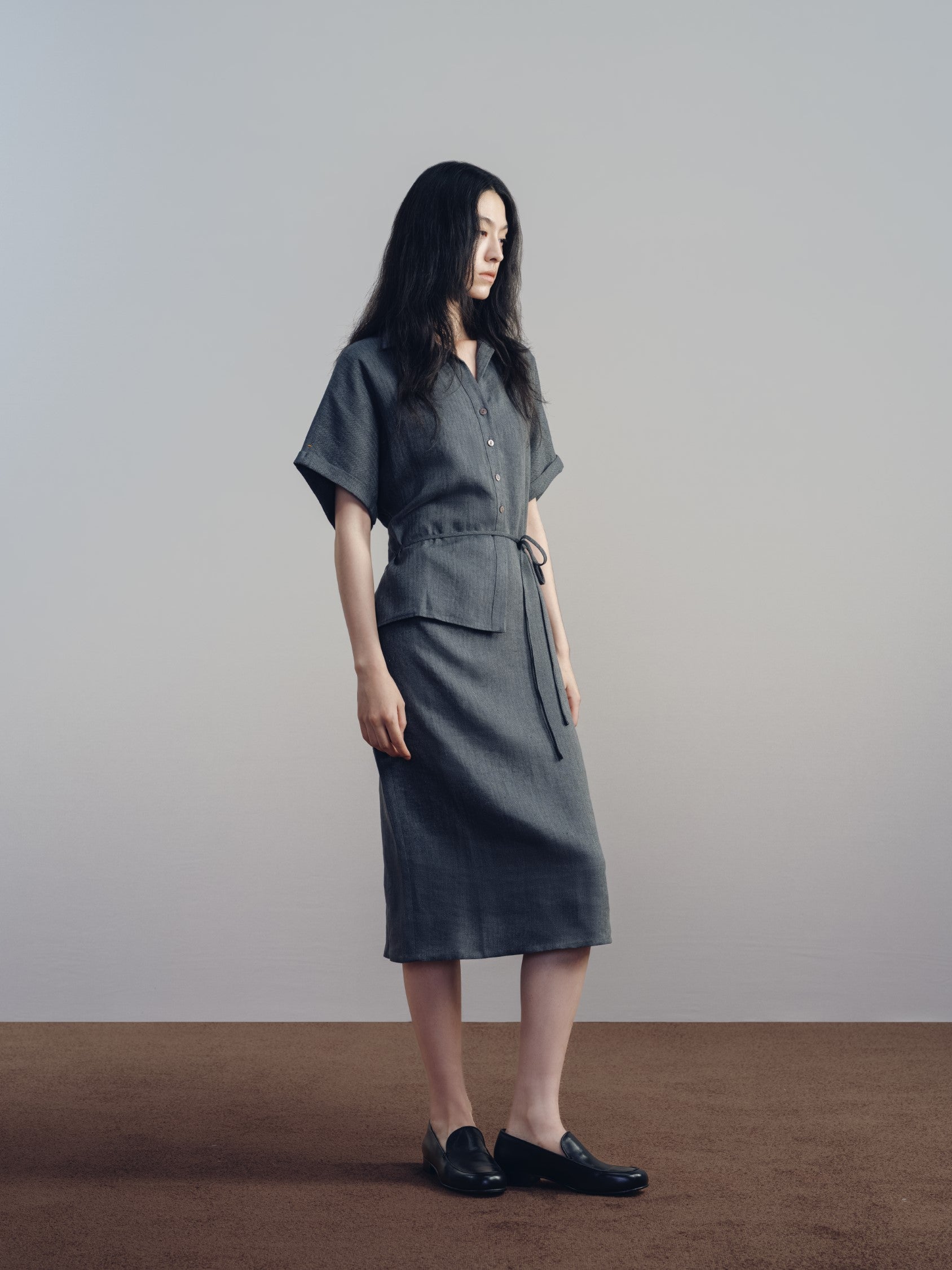 Sage Linen Dress