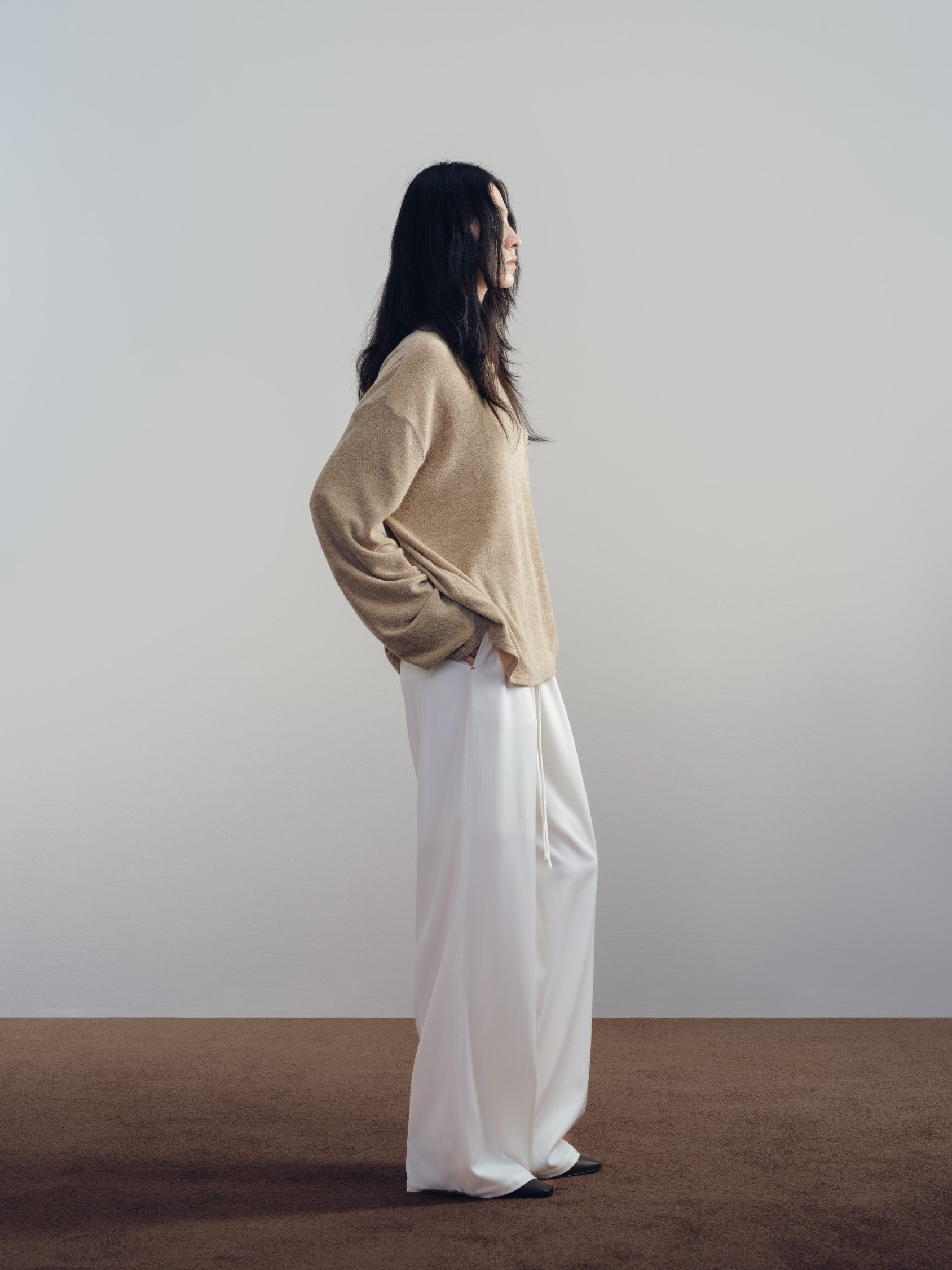 Ivory Drawstring Pants