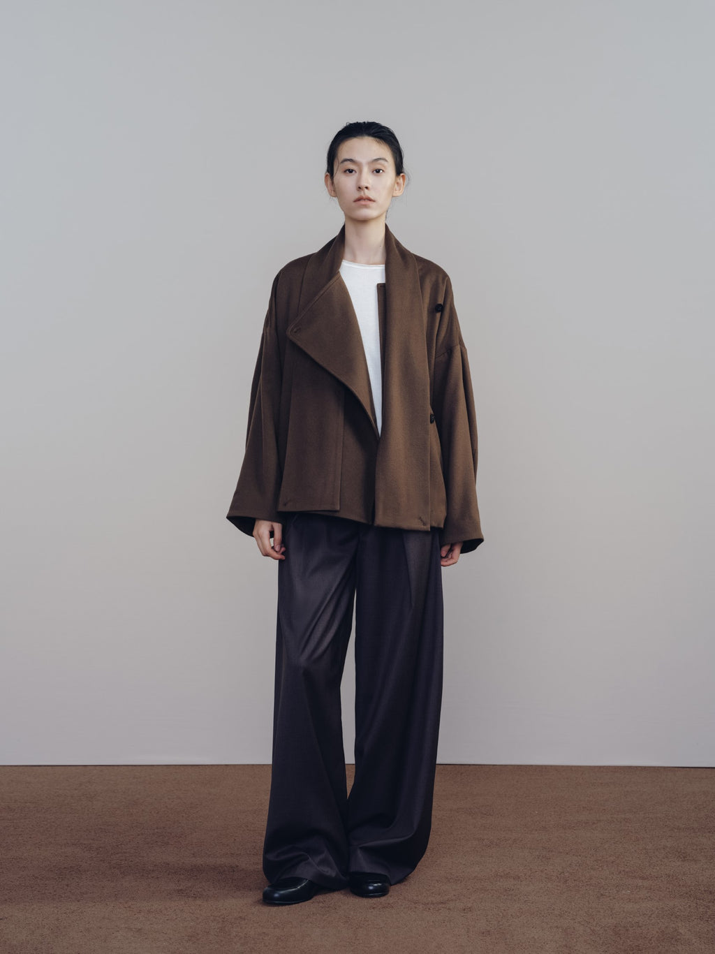 Umber Cashmere Scarf Jacket