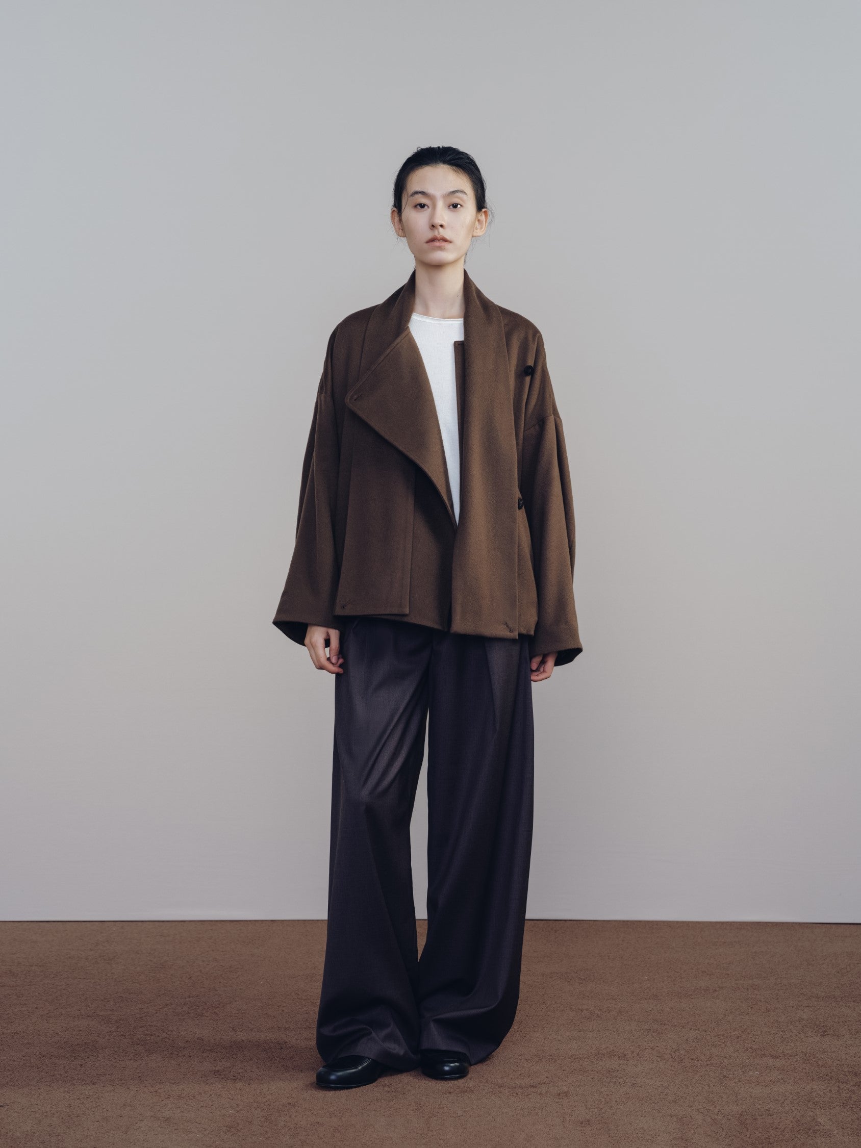 Umber Cashmere Scarf Jacket