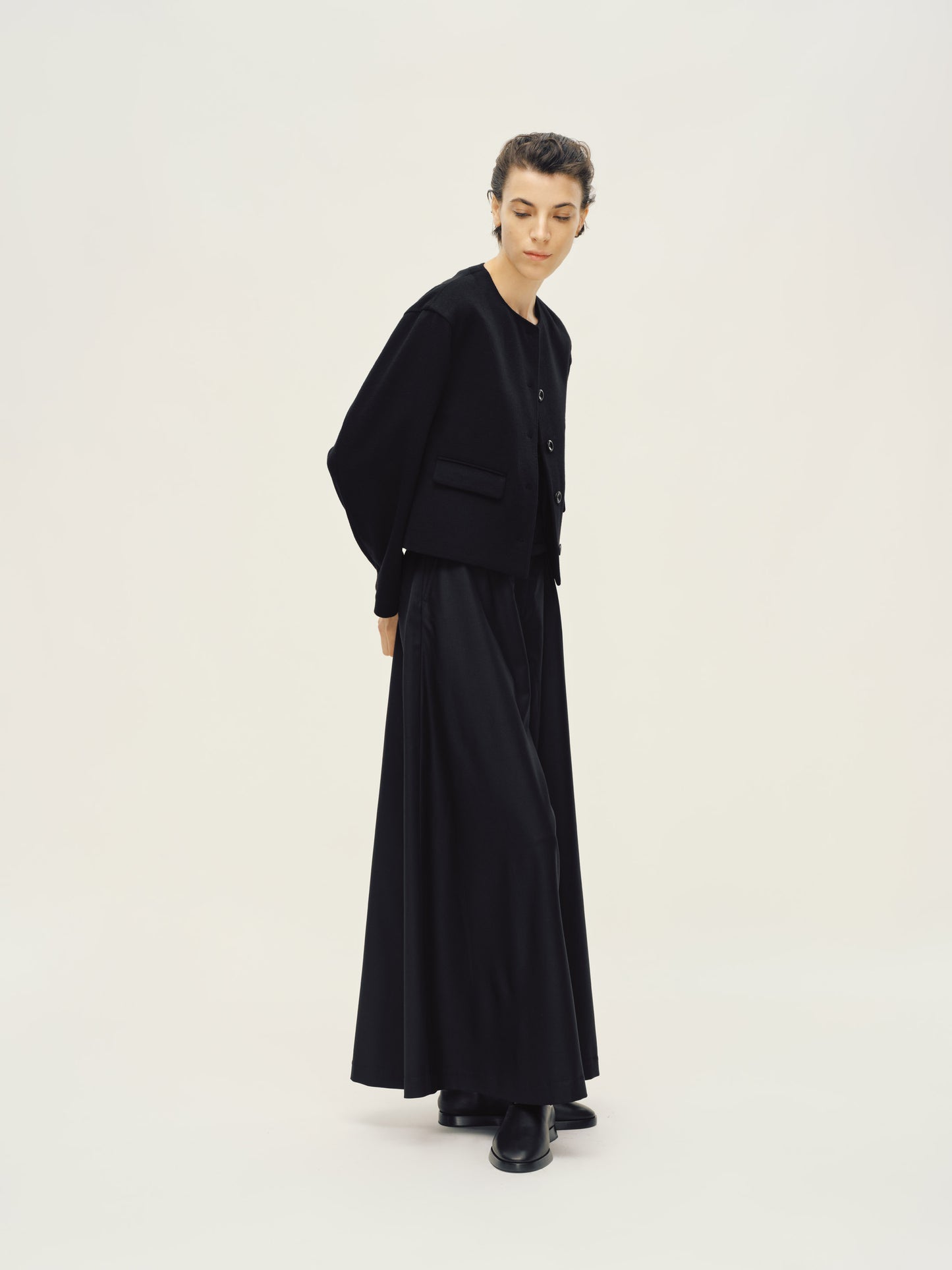 Black Wide Culottes