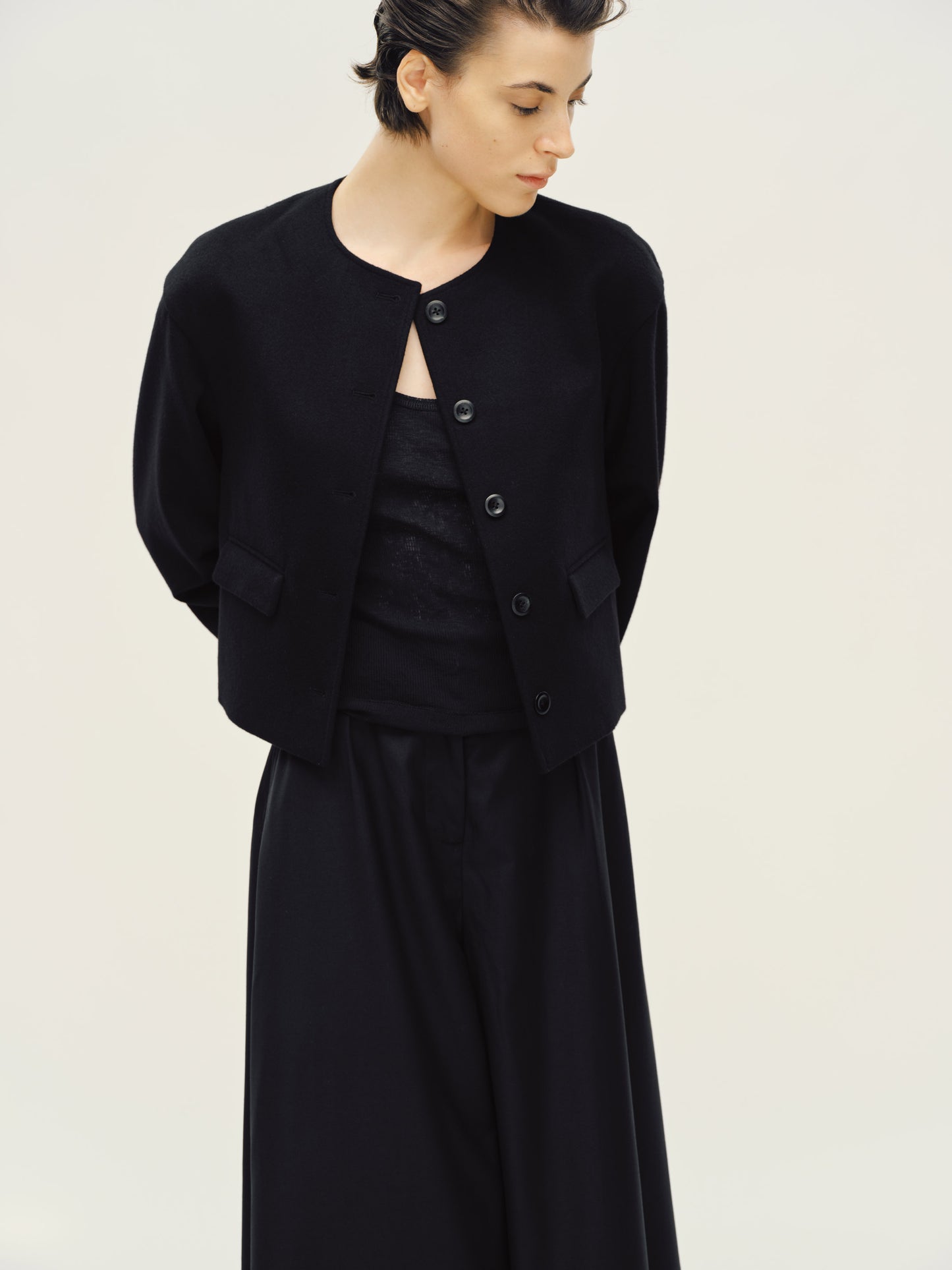 Black Wide Culottes