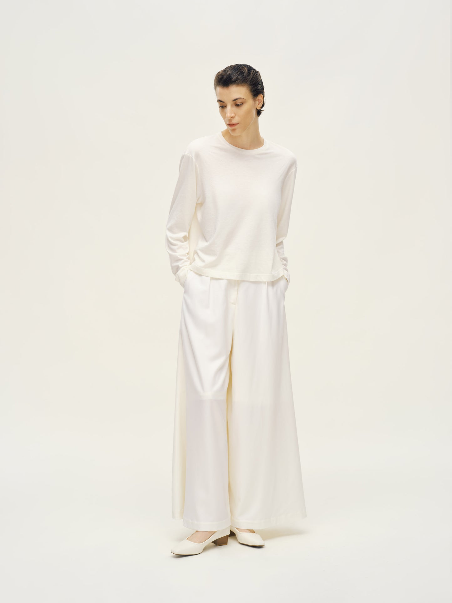 Ivory Wide Culottes